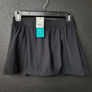 Aqua Green Swim Skirt Skort Black Size Small NWT